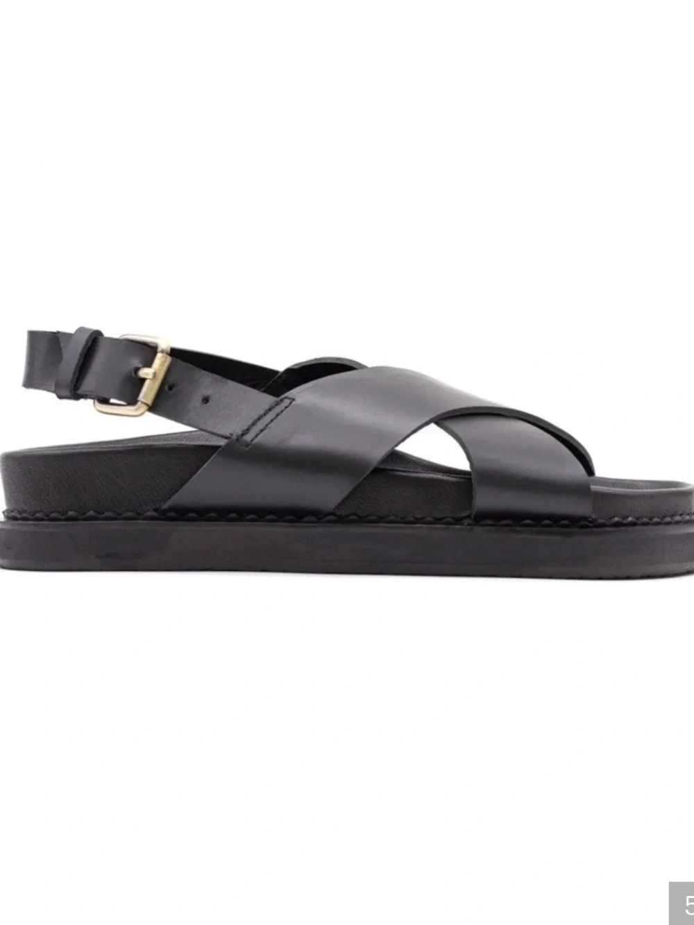 NEW Liberte Leather Capri Black Sandals